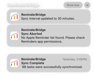 ReminderBridge Notifications